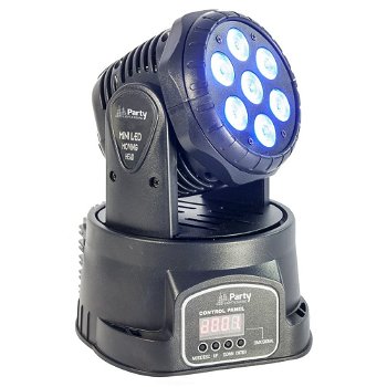 4 x PARTY-WASH7 Movinghead 7 x 8 Watt RGBW LED - 3