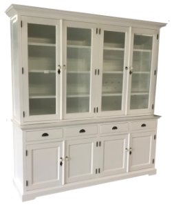 Winkelkast Dronten wit - wit 220 x 50/40 x 220cm