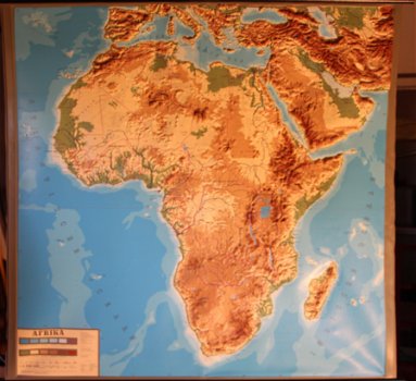 Schoolkaart van Afrika. - 0