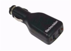 12 Volt auto adapter met 2 USB-poorten (A111-KJ)