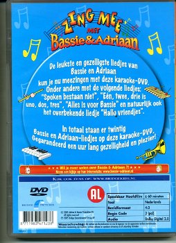 Bassie & Adriaan Zing mee met Karaoke dvd 2005 als NIEUW - 1