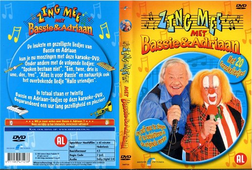 Bassie & Adriaan Zing mee met Karaoke dvd 2005 als NIEUW - 3