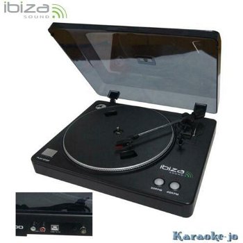 IBIZA LP200 USB Platenspeler met software Audacity - 0