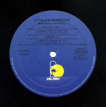 Marianne Faithfull A Child's Adventure 8 nrs lp 1983 - 3