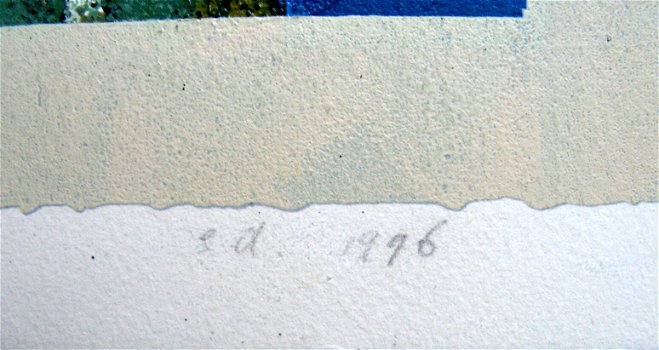 Marjan Jaspers Rhetia gesigneerde zeefdruk 75 x 55 cm 1996 - 5