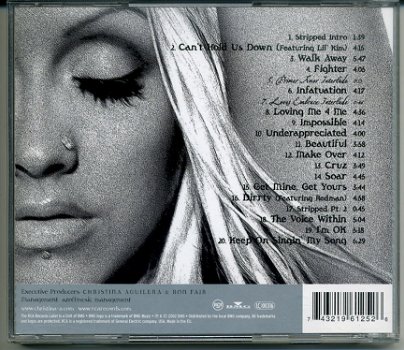 Christina Aguilera Stripped 20 nrs CD 2002 ZGAN - 1