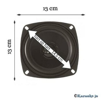 Dynavox 8 Ohm basluidspreker 13 cm 50 Watt - 0