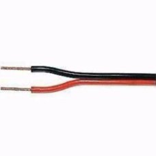 Rood/zwart luid speaker kabel 2 x 1,5 mm² (per meter)
