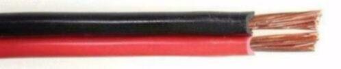 Rood/zwart luid speaker kabel 2 x 0,75 mm² (per meter) - 1