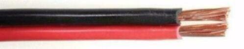 Rood/zwart luid speaker kabel 2 x 2,5 mm² (per meter) - 1