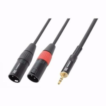 Kabel 2x XLR Male - 3.5mm Stereo 1.5m (020-T) - 0