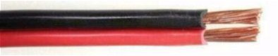 Rood/zwart luid speaker kabel 2 x 4 mm² (per meter) - 1 - Thumbnail