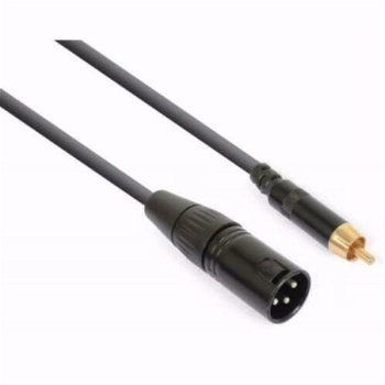 Kabel converter XLR Male - RCA Male (001-T) - 0