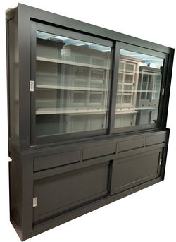 Buffetkast Design laden greeploos antraciet - grijs 260 x 220cm