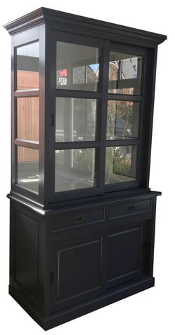 Buffetkast Montfoort antraciet - wit 120 x 50/40 x 220