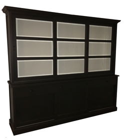 Buffetkast Uden antraciet - wit 260 x 50/40 x 220cm