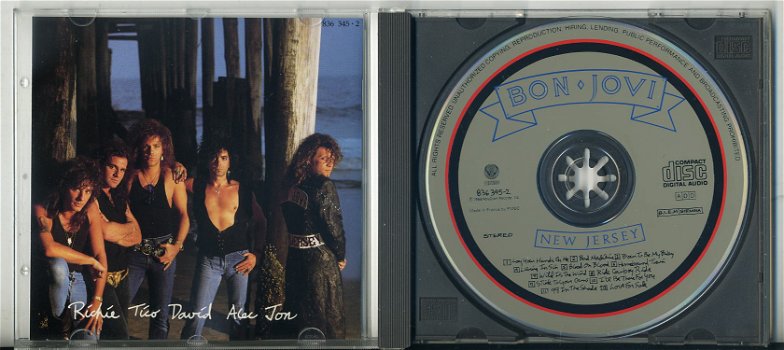 Bon Jovi New Jersey 12 nrs cd 1988 als NIEUW - 2