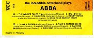 The Incredible Coverband Plays ABBA 10 nrs cassette ZGAN - 2 - Thumbnail