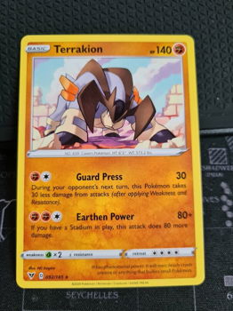 Terrakion 092/185 Rare Sword & Shield: Vivid Voltage - 0