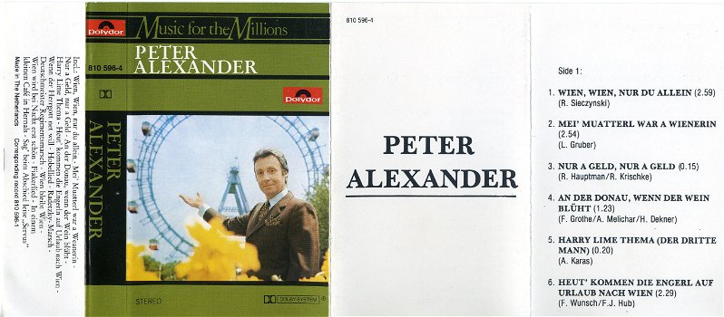 Peter Alexander Peter Alexander Music for the Millions 20 nr - 1