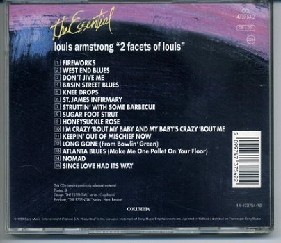 Louis Armstrong Two Facets Of Louis The Essential cd ZGAN - 1