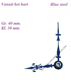 Franse pendule wijzers = Fleur de Lys =35834