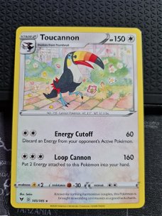 Toucannon  145/185  Rare Sword & Shield: Vivid Voltage