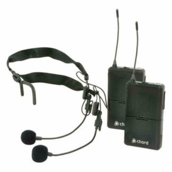 Citronic dubbel draadloos UHF headset microfoons - 2