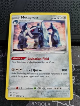 Metagross 118/185 Rare Sword & Shield: Vivid Voltage - 0