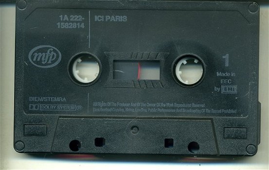 ICI Paris Franse artiesten cassette 1984 14 nrs ZGAN - 3