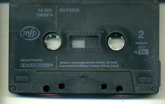 ICI Paris Franse artiesten cassette 1984 14 nrs ZGAN - 4