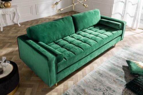 Sofa Allure 225cm Emerald Green fluweel - 0