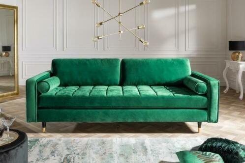 Sofa Allure 225cm Emerald Green fluweel - 1