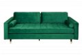 Sofa Allure 225cm Emerald Green fluweel - 5 - Thumbnail