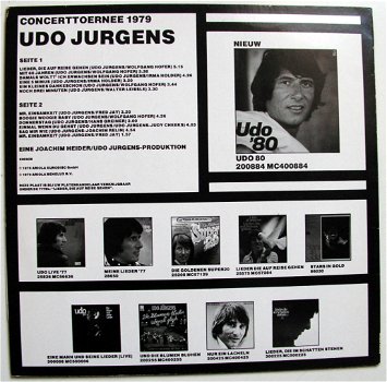 Udo Jurgens Concerttoernee 1979 12 nrs PROMO LP ZGAN - 4