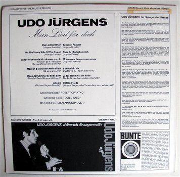 Udo Jürgens Mein Lied für dich 12 nrs lp 1968 mooie staat - 4