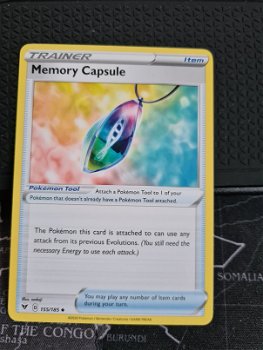 Memory Capsule 155/185 Uncommon Sword & Shield: Vivid Voltage - 0