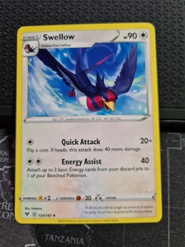 Swellow 134/185 Uncommon Sword & Shield: Vivid Voltage - 0