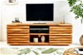 TV-Meubel laag Dakar 150cm Acacia-hout - 1 - Thumbnail