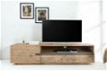 TV-Meubel Stockholm 170cm Acacia, Teak-hout grijs - 1 - Thumbnail