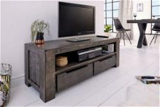 TV-Meubel Nairobi 130cm grijs Mango-hout