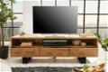 TV-Meubel Johannesburg 160cm Acacia-hout - 1 - Thumbnail