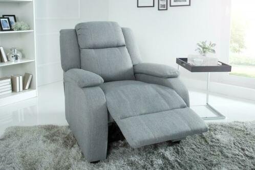 Relax fauteuil Cannes structuur lichtgrijs - 0