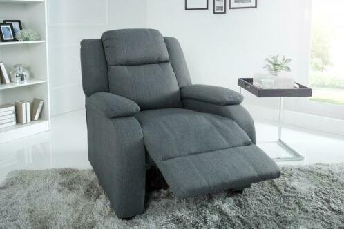 Relax fauteuil Cannes structuur grijs - 0