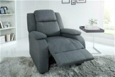 Relax fauteuil Cannes structuur grijs