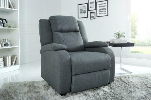 Relax fauteuil Cannes structuur grijs - 1