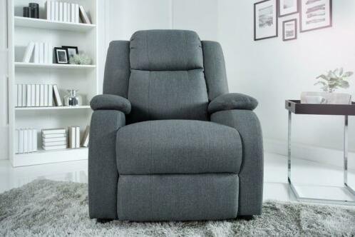 Relax fauteuil Cannes structuur grijs - 2