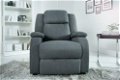 Relax fauteuil Cannes structuur grijs - 2 - Thumbnail