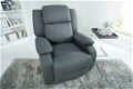 Relax fauteuil Cannes structuur grijs - 3 - Thumbnail