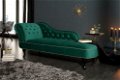 Loungebank Chesterfield smaragdgroen fluweel - 0 - Thumbnail